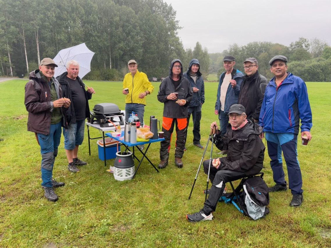 Fortjent kaffe etter hard dugnad
